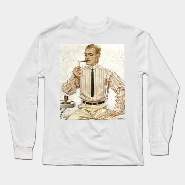 Joseph Christian Leyendecker, Arrow 002 Long Sleeve T-Shirt by immortalpeaches